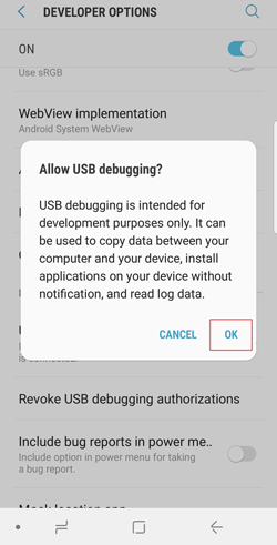 request to enable usb debugging flexihub