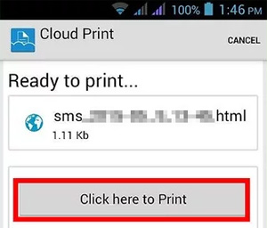 How to Print out Text Message from Android Phone