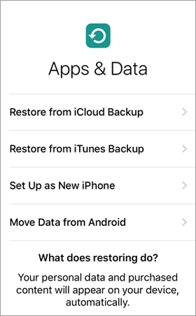 recover data from broken ipad to a new ipad via icloud or itunes backup
