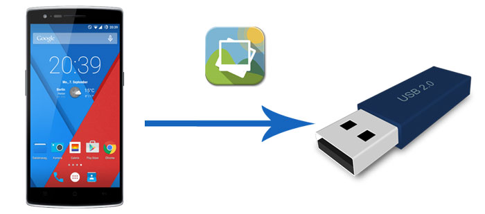 transfer photos from android to flash drive